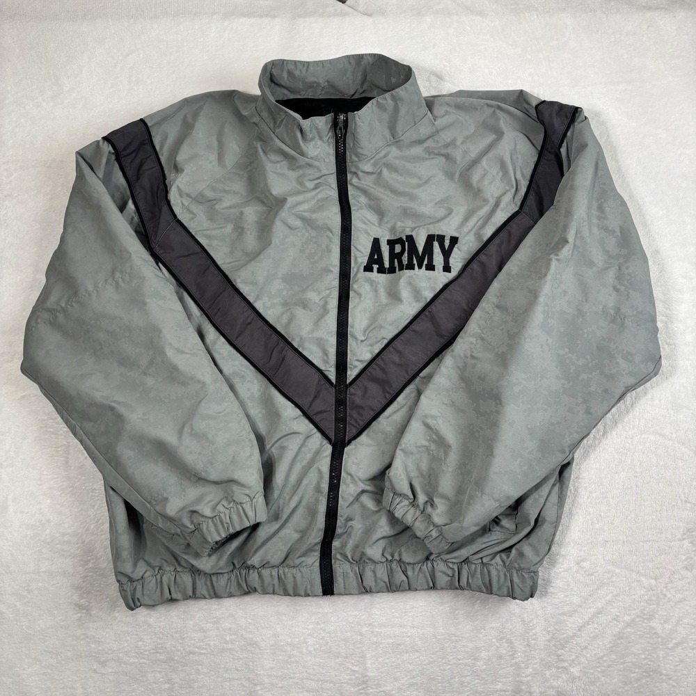 VTG US Army JWOD Skilcraft Jacket Windbreaker PFU Long Sleeve Full Zip 2XL